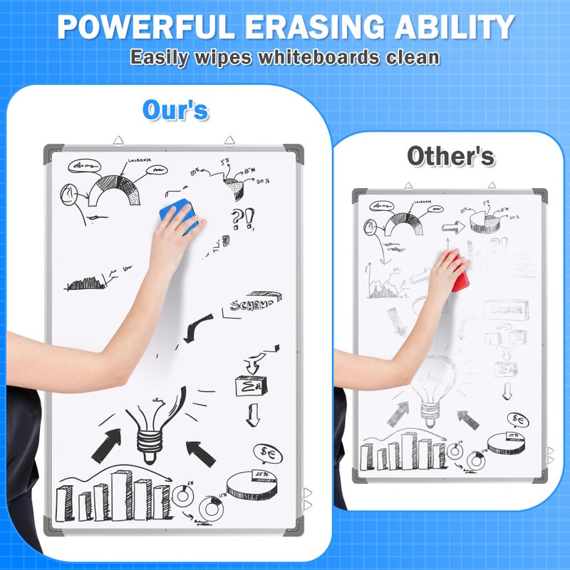 EAONE 48 Pack Dry Erase Eraser, Magnetic Whiteboard Cleaner Mini Chalkboard Cleansers for Classroom, School, Office, Home (Blue, 1.97 x 1.97 Inch) - Image 4